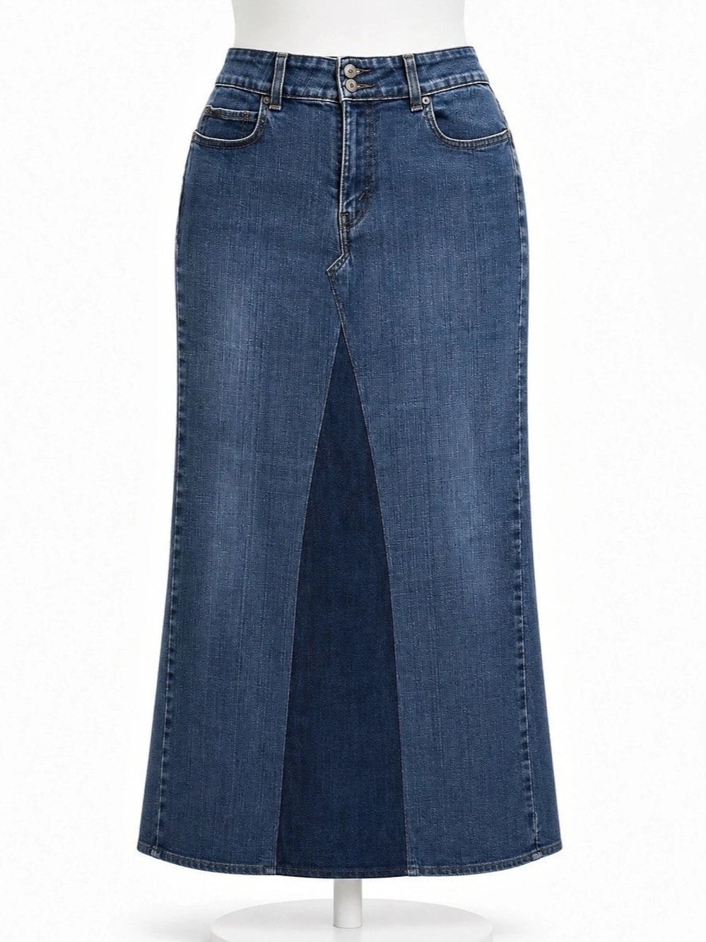Authentic Levi's Slender Boot Cut Denim Redo- Maxi Skirt Size 10